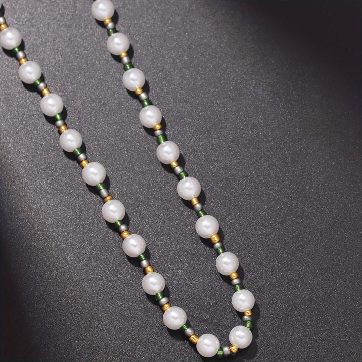 Heren Ketting | Avant-Garde Kunstparels | Stijlvol & Uniek Design | Imitatieparel