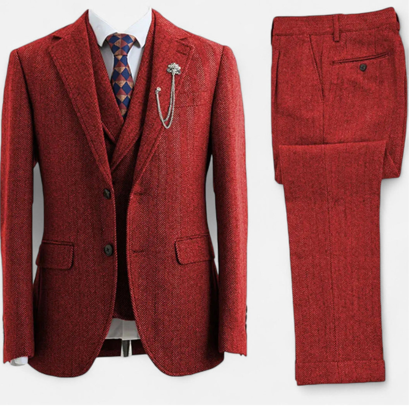 Heren Set | Elegant | Getailleerd Met Knopen | Lente