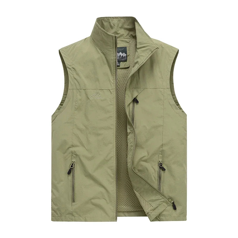 Heren Bodywarmer | Elegant | Met Rits | Zomer