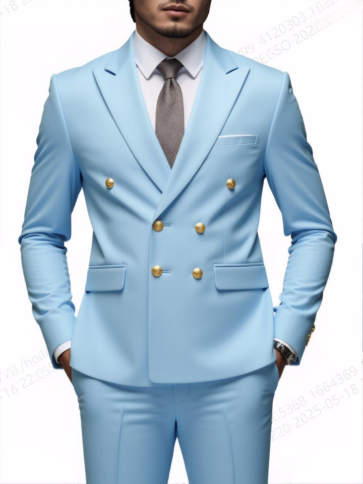 Heren Pak 2-Delig | Slim Fit | Double Breasted | Elegant & Formeel