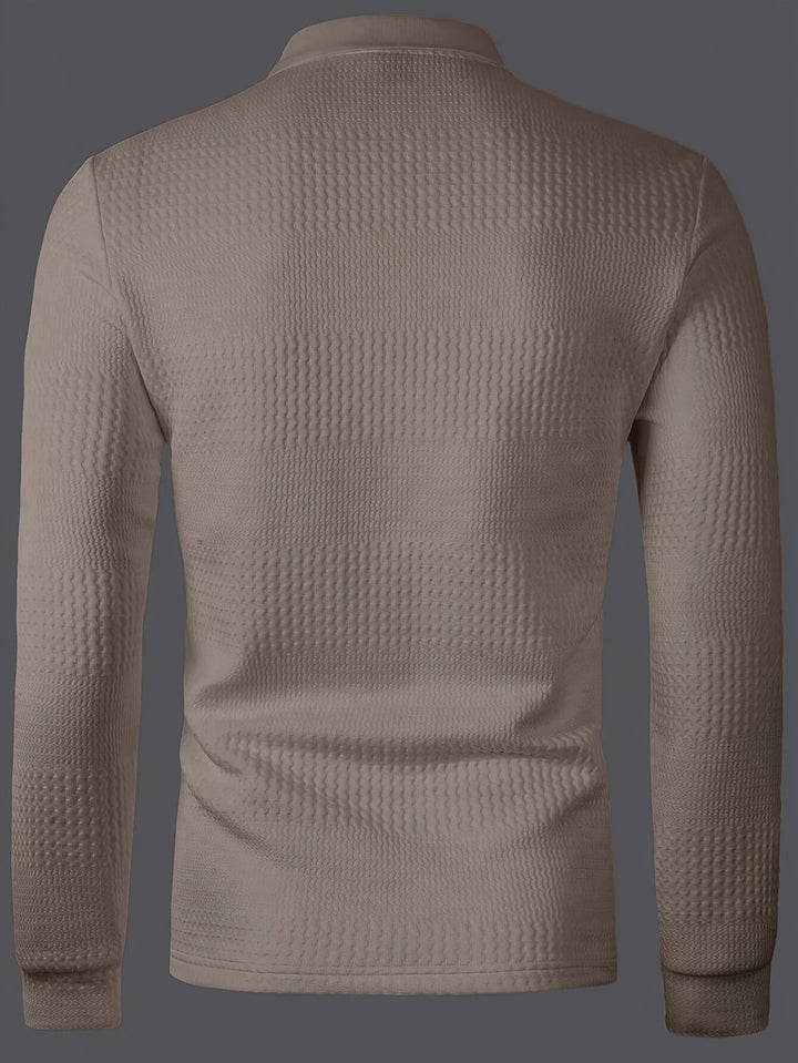 Heren Polo Shirt | Slimfit | Lange Mouw | Zomer