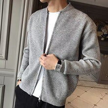 Heren Cardigan | Slimfit | Met Ritssluiting | Geribde structuur