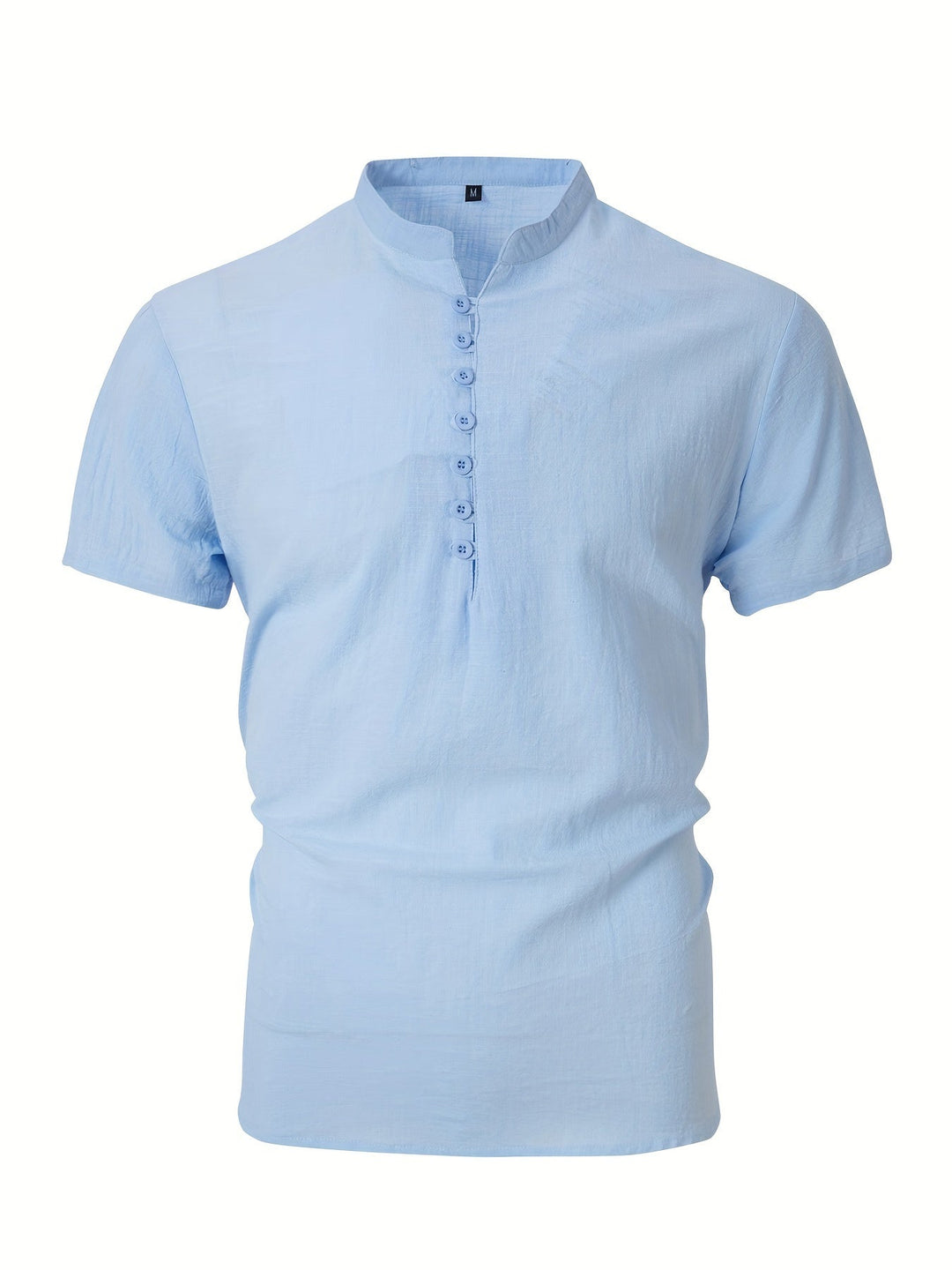Heren T-Shirt | Slimfit | Knoopsluiting | Zomer