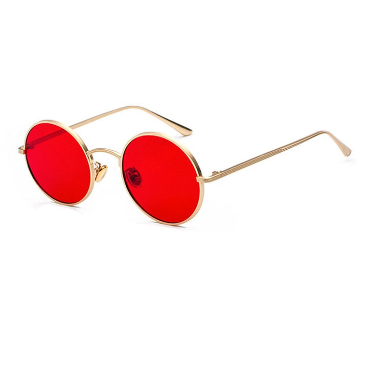 Zonnebril Heren | Rond Metalen Montuur | Vintage Retro Look | Klassiek Ontwerp