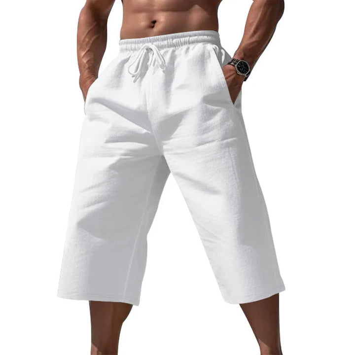 Heren Korte Broek | Straight | Elastische Taille Trekkoord | Zomer