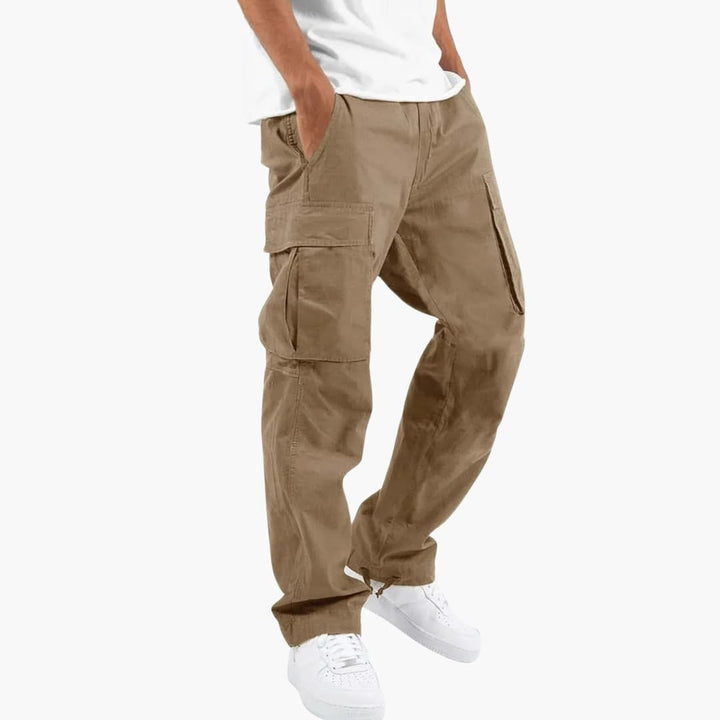 Heren Cargo Broek | Pantalon | Rechte Pasvorm | Opbergzakken