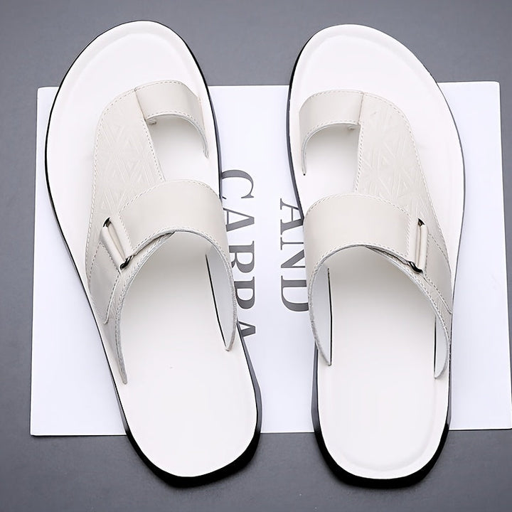 Heren Slippers | Verstelbare Band | Lichtgewicht & Antislip | PU Materiaal