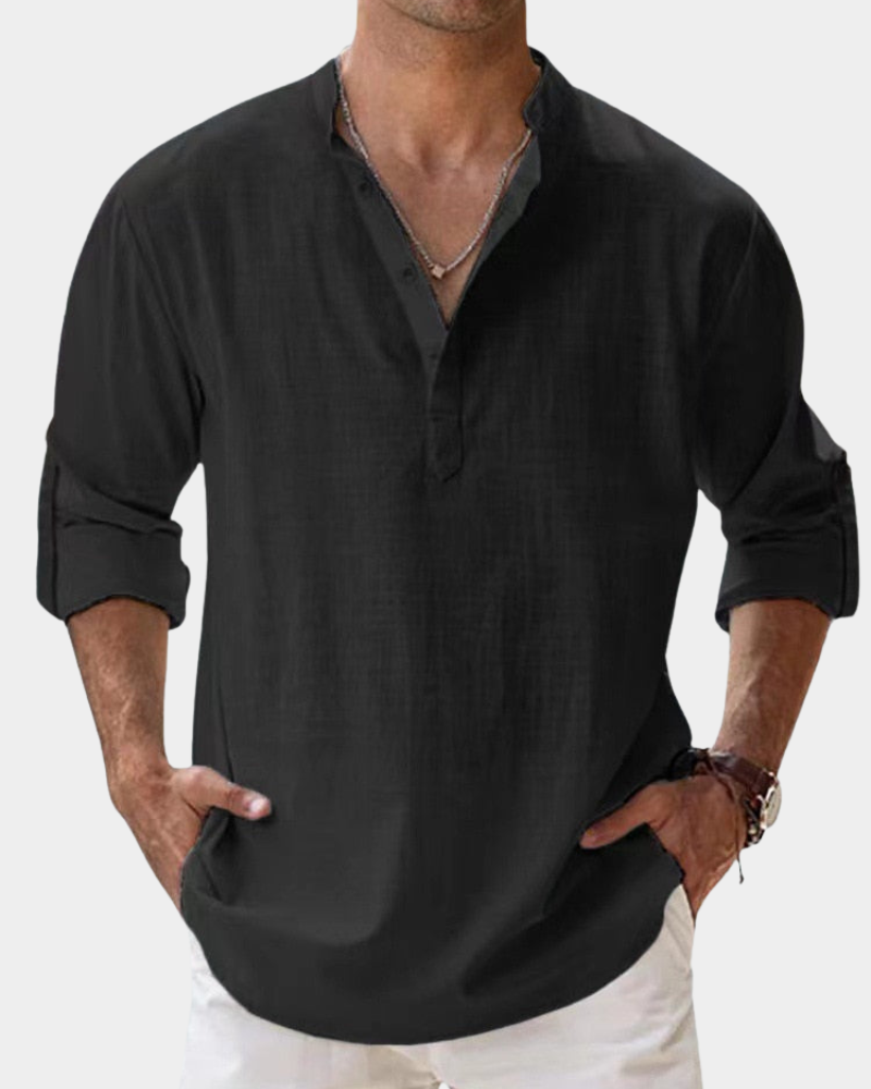 Heren Shirt | Straight | Lange Mouw | Zomer