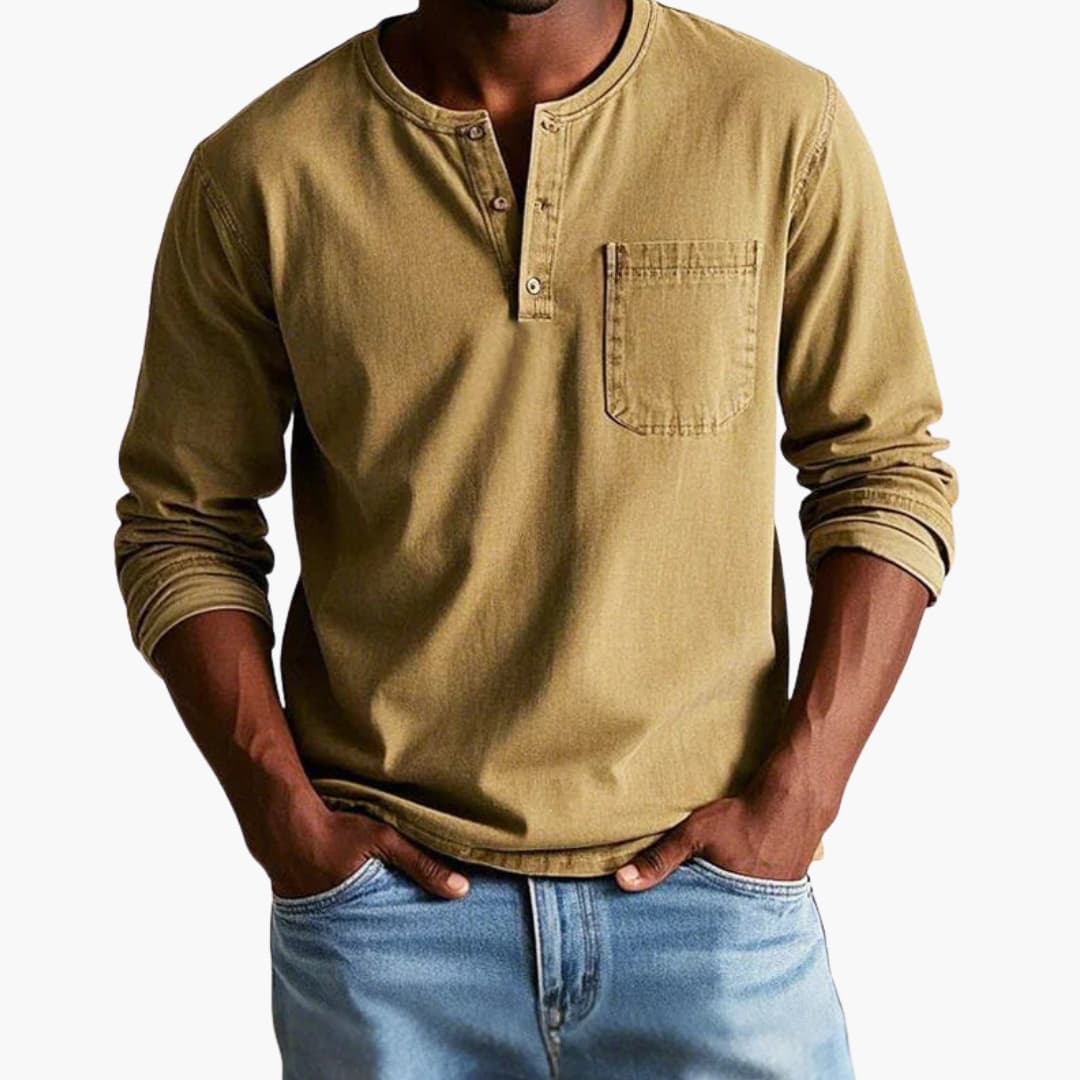 Heren Blouse | Straight | Met Knoopjes | Lente