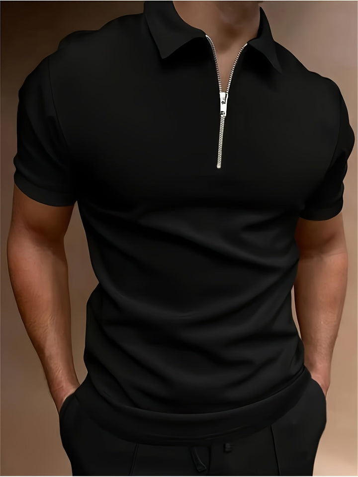Heren Polo | Slimfit | Ritssluiting | Zomer