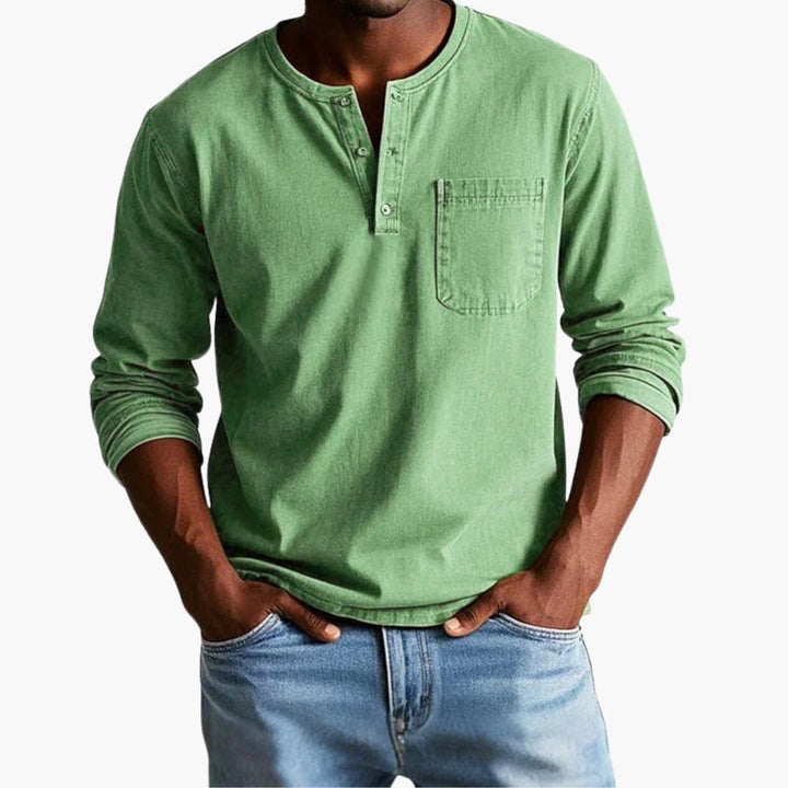 Heren Blouse | Straight | Met Knoopjes | Lente