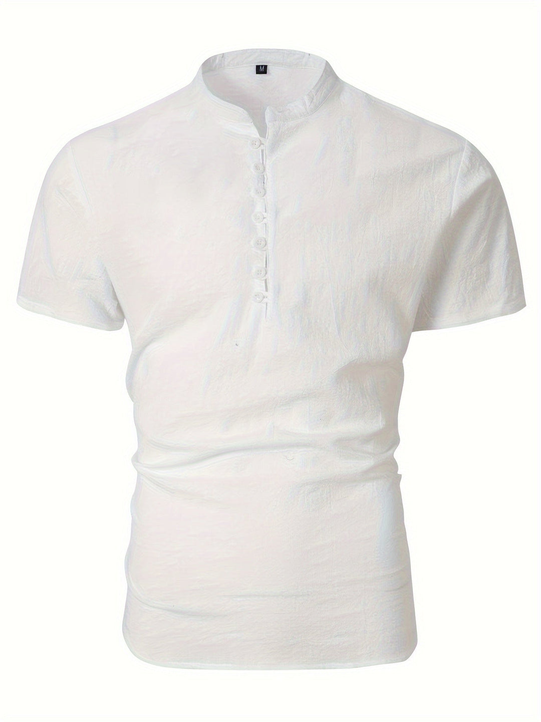 Heren T-Shirt | Slimfit | Knoopsluiting | Zomer