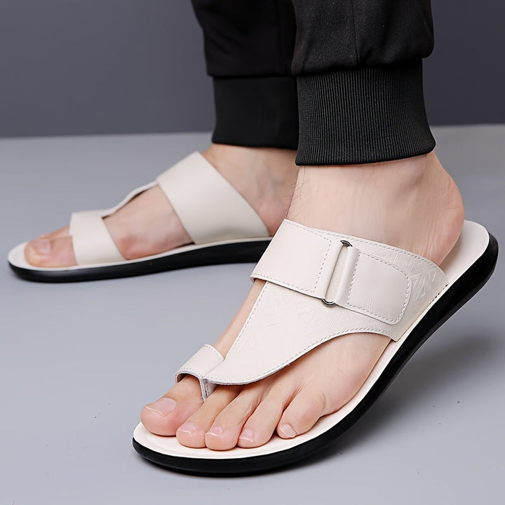 Heren Slippers | Verstelbare Band | Lichtgewicht & Antislip | PU Materiaal