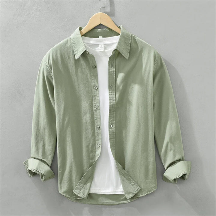 Heren Overhemd | Button Overhemd | Lange Mouwen | Minimalistisch