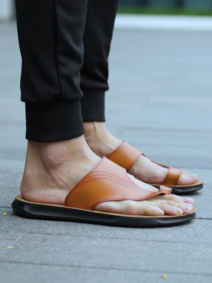Heren Slippers | Antislip & Lichtgewicht | Comfortabele Dikke Zool | PU & Rubber