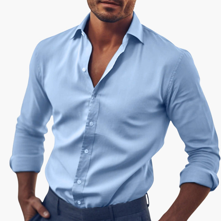 Heren Overhemd | Slim Fit Shirt | Lange Mouwen | Klassiek