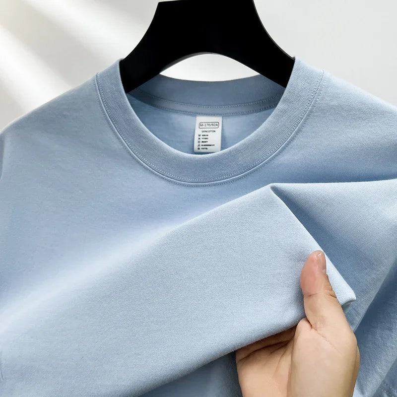 Heren T-shirt | Ademend & Losvallend | Zomer | Effen Kleur
