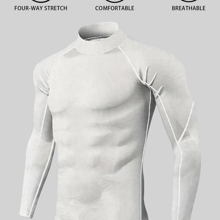 Heren Sportshirt | Slimfit | Hoge Kraag | Zomer