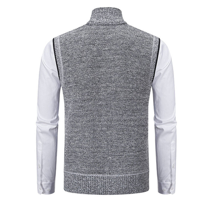 Truien Heren | Klassieke Gebreide Sweater met Rits | Zachte Stof