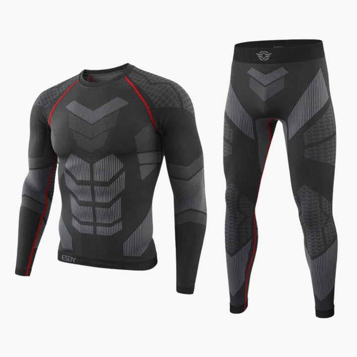 Heren Sportset | Compressiekleding | Lange Mouwen | Slim Fit