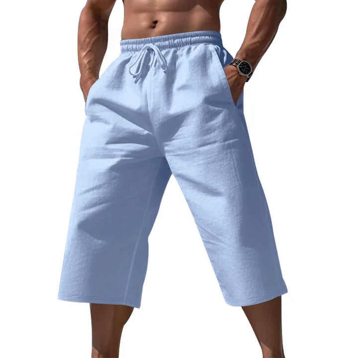Heren Korte Broek | Straight | Elastische Taille Trekkoord | Zomer