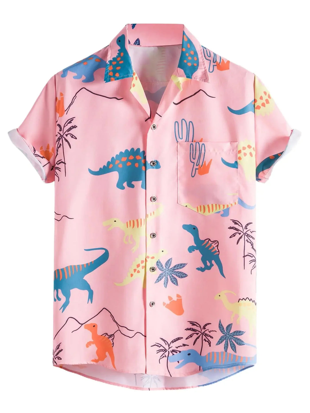 Heren Shirt | Korte Mouw | Bloemenprint | Zomer