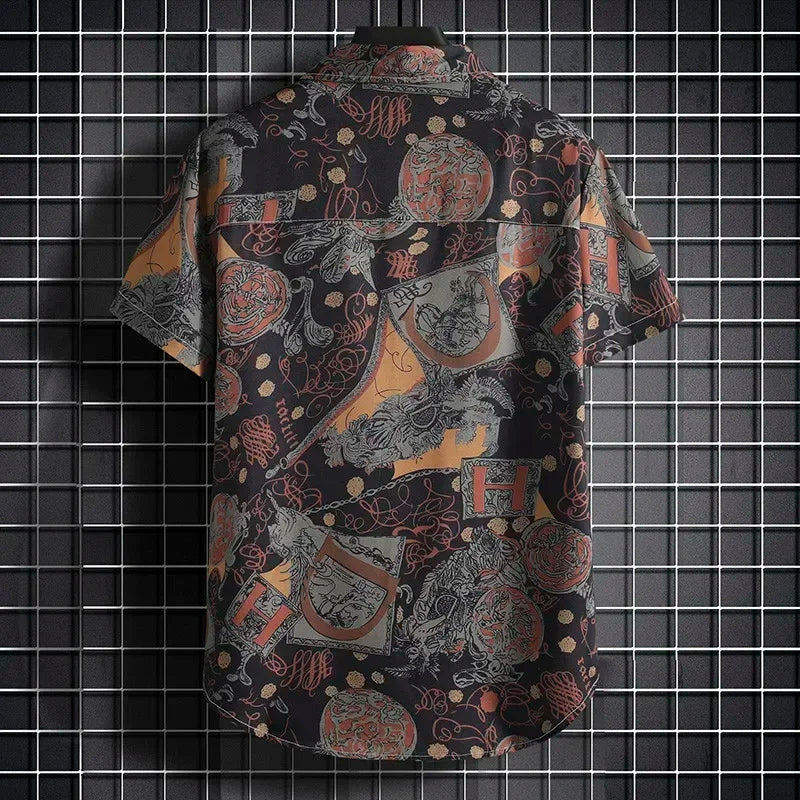 Heren Shirt | Paisley Dessin | Vintage Look | Zomer