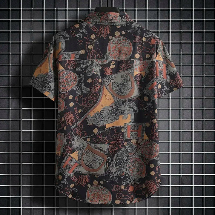 Heren Shirt | Paisley Dessin | Vintage Look | Zomer
