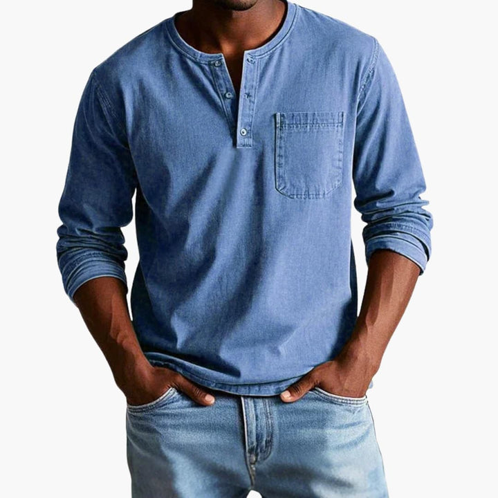 Heren Blouse | Straight | Met Knoopjes | Lente