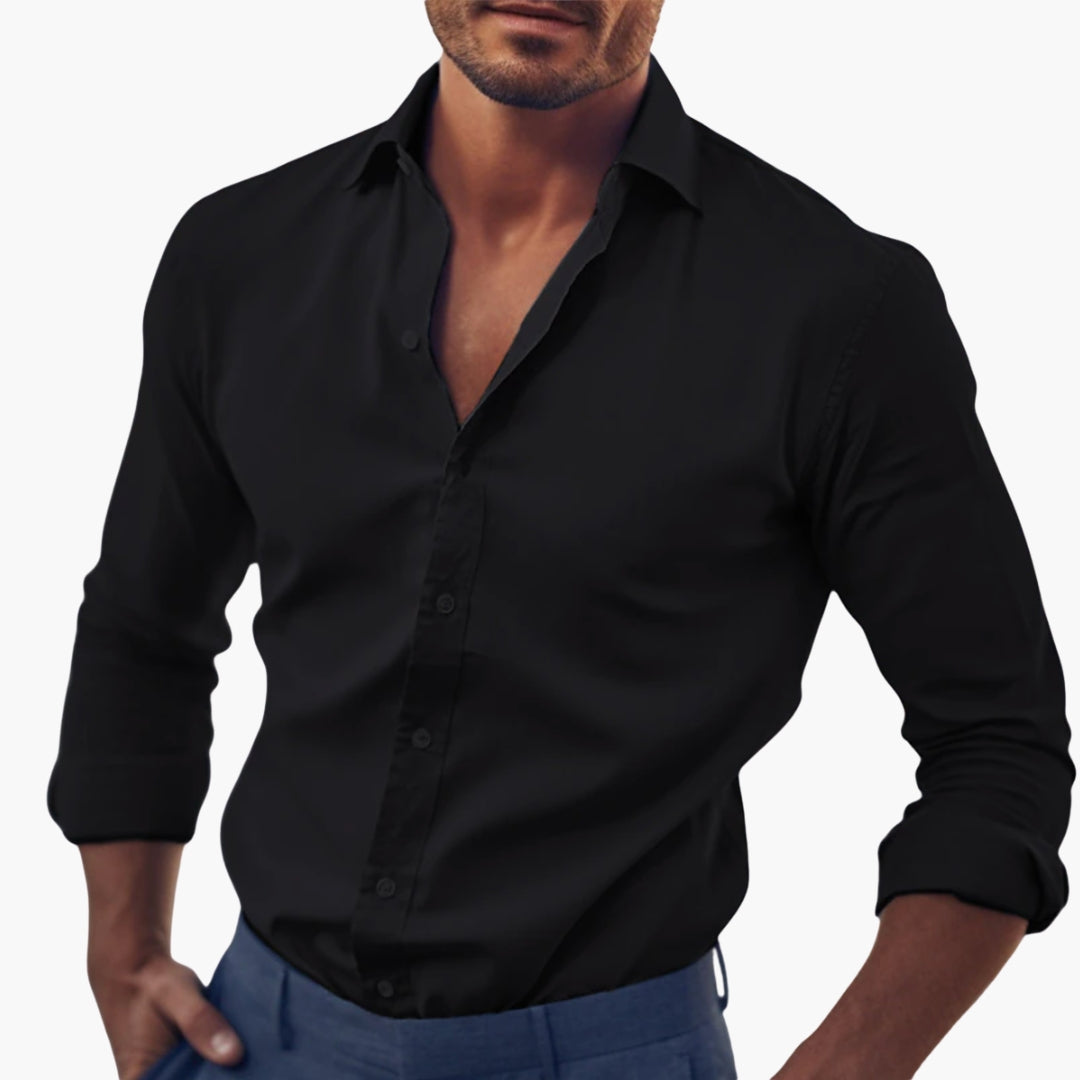 Heren Overhemd | Slim Fit Shirt | Lange Mouwen | Klassiek