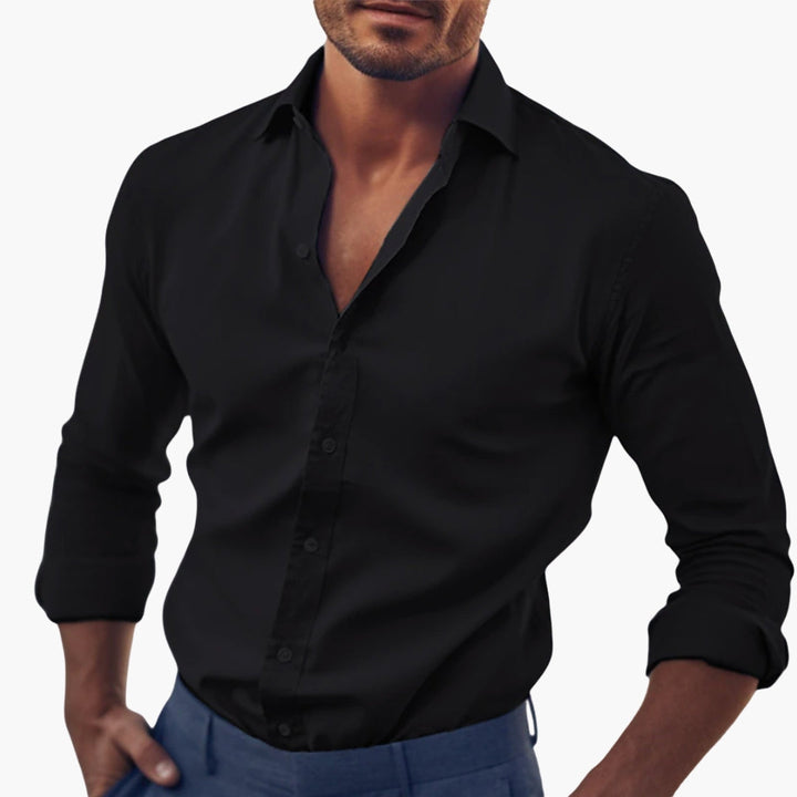 Heren Overhemd | Slim Fit Shirt | Lange Mouwen | Klassiek