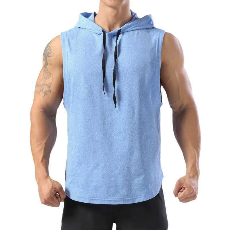 Heren Hoodie | Mouwloze Hoodie | Trekkoord | Zomer