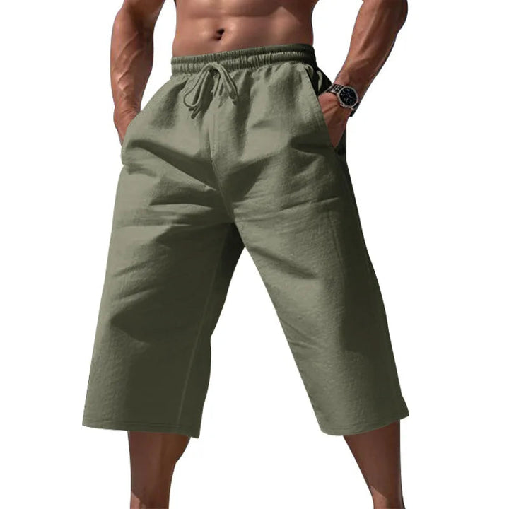 Heren Korte Broek | Straight | Elastische Taille Trekkoord | Zomer
