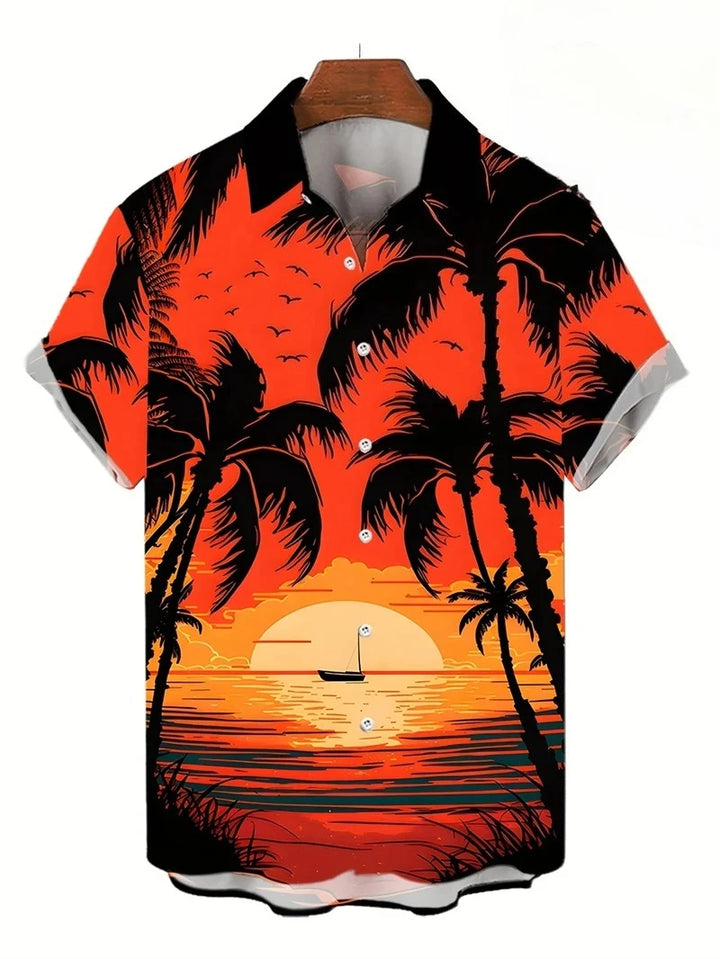 Heren Shirt | Azteekse Print | Resort Casual | Zomer