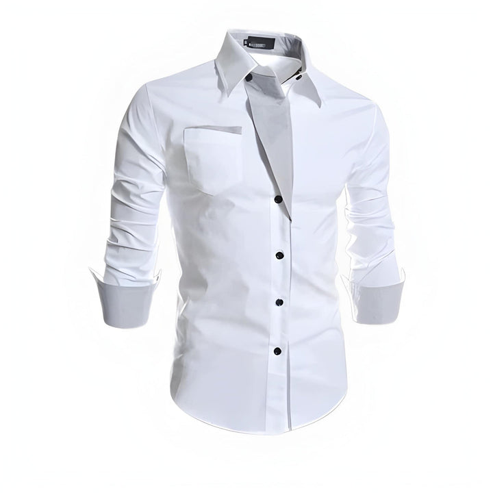 Heren Shirt | Getailleerd | Met Knoopjes | Lente