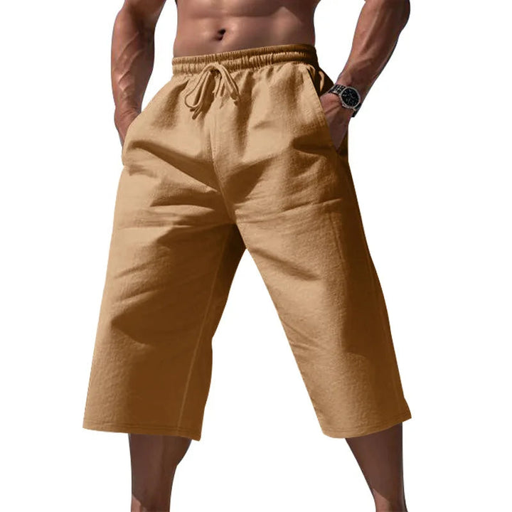 Heren Korte Broek | Straight | Elastische Taille Trekkoord | Zomer