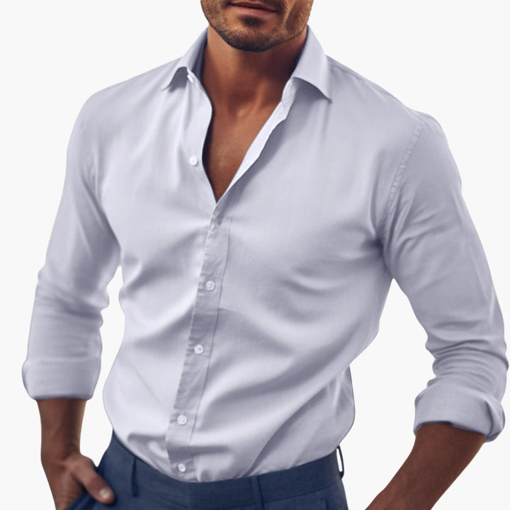 Heren Overhemd | Slim Fit Shirt | Lange Mouwen | Klassiek