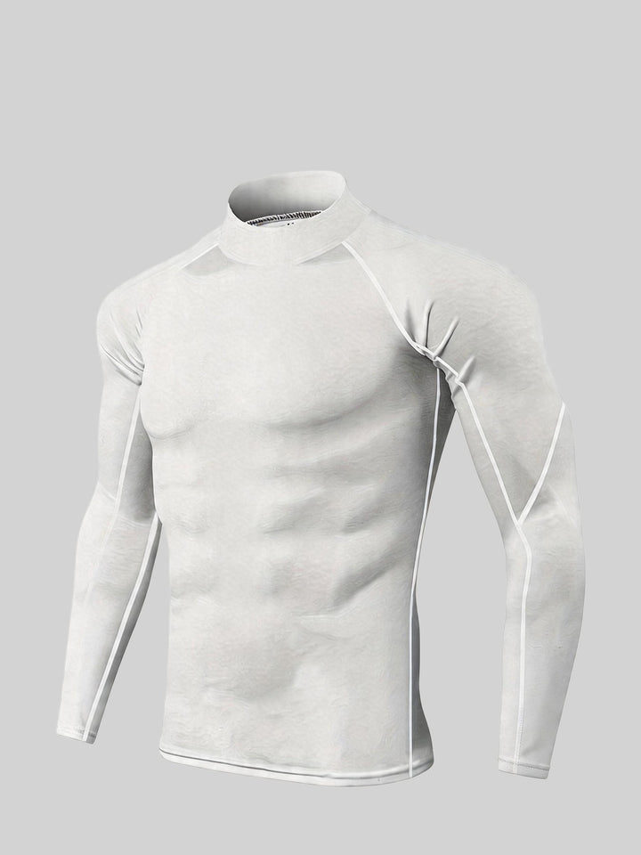 Heren Sportshirt | Slimfit | Hoge Kraag | Zomer