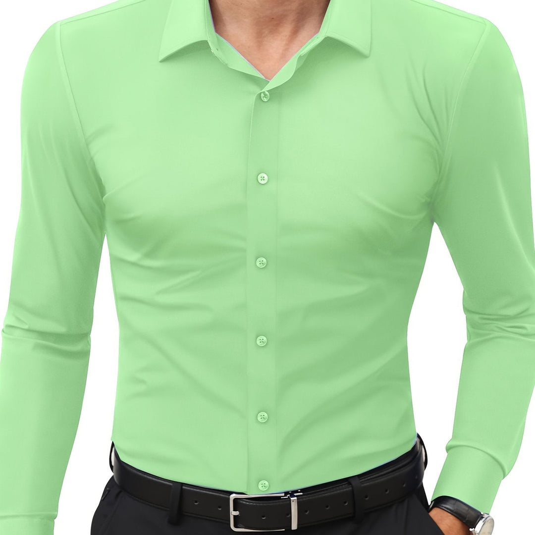 Heren Shirt | Slimfit | Lange Mouw | Zomer
