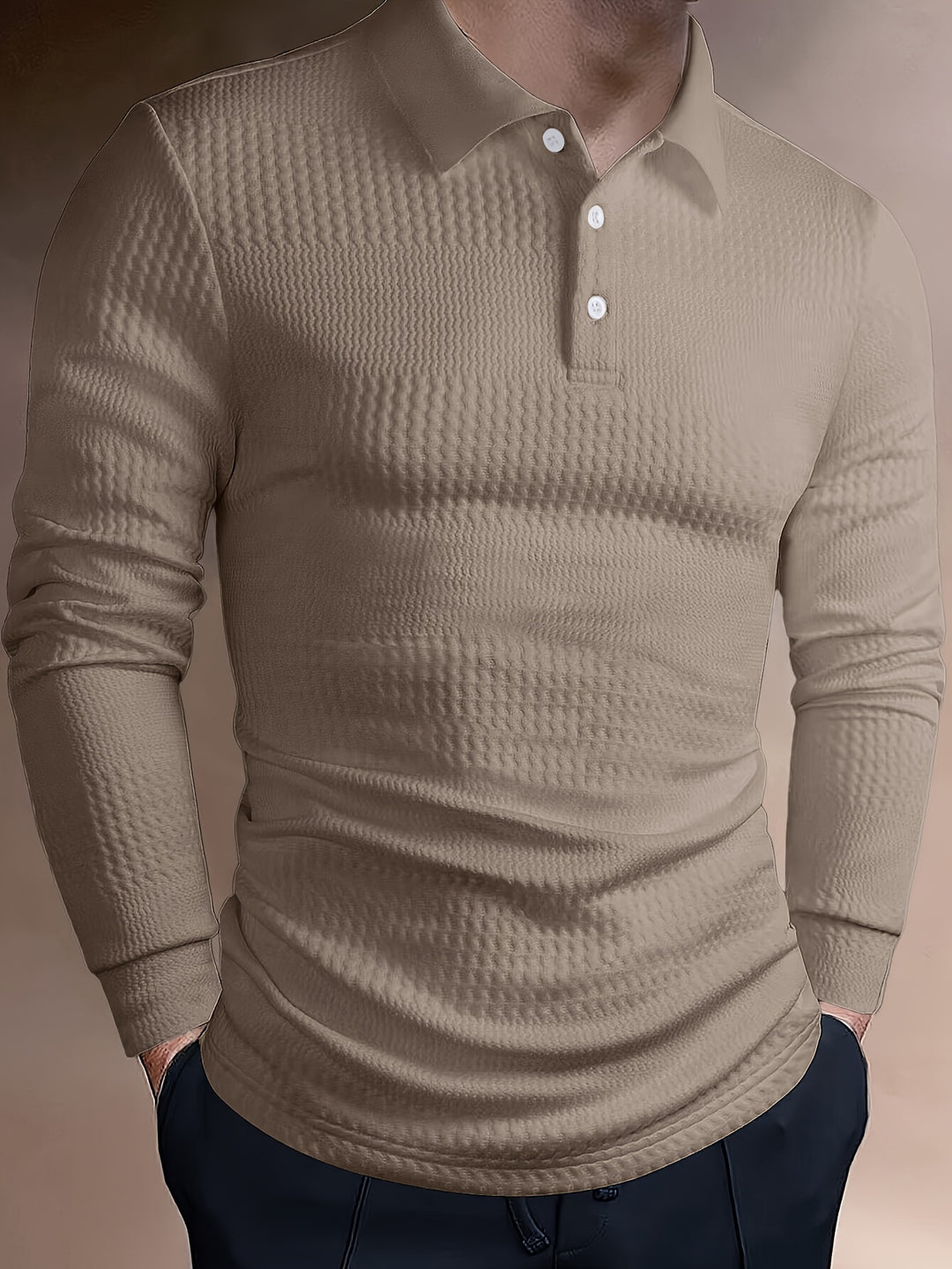 Heren Polo Shirt | Slimfit | Lange Mouw | Zomer