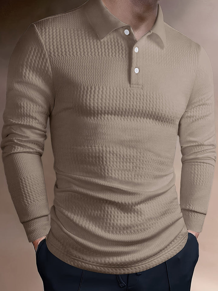 Heren Polo Shirt | Slimfit | Lange Mouw | Zomer