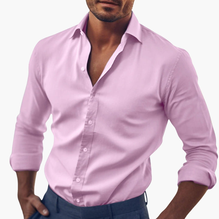 Heren Overhemd | Slim Fit Shirt | Lange Mouwen | Klassiek