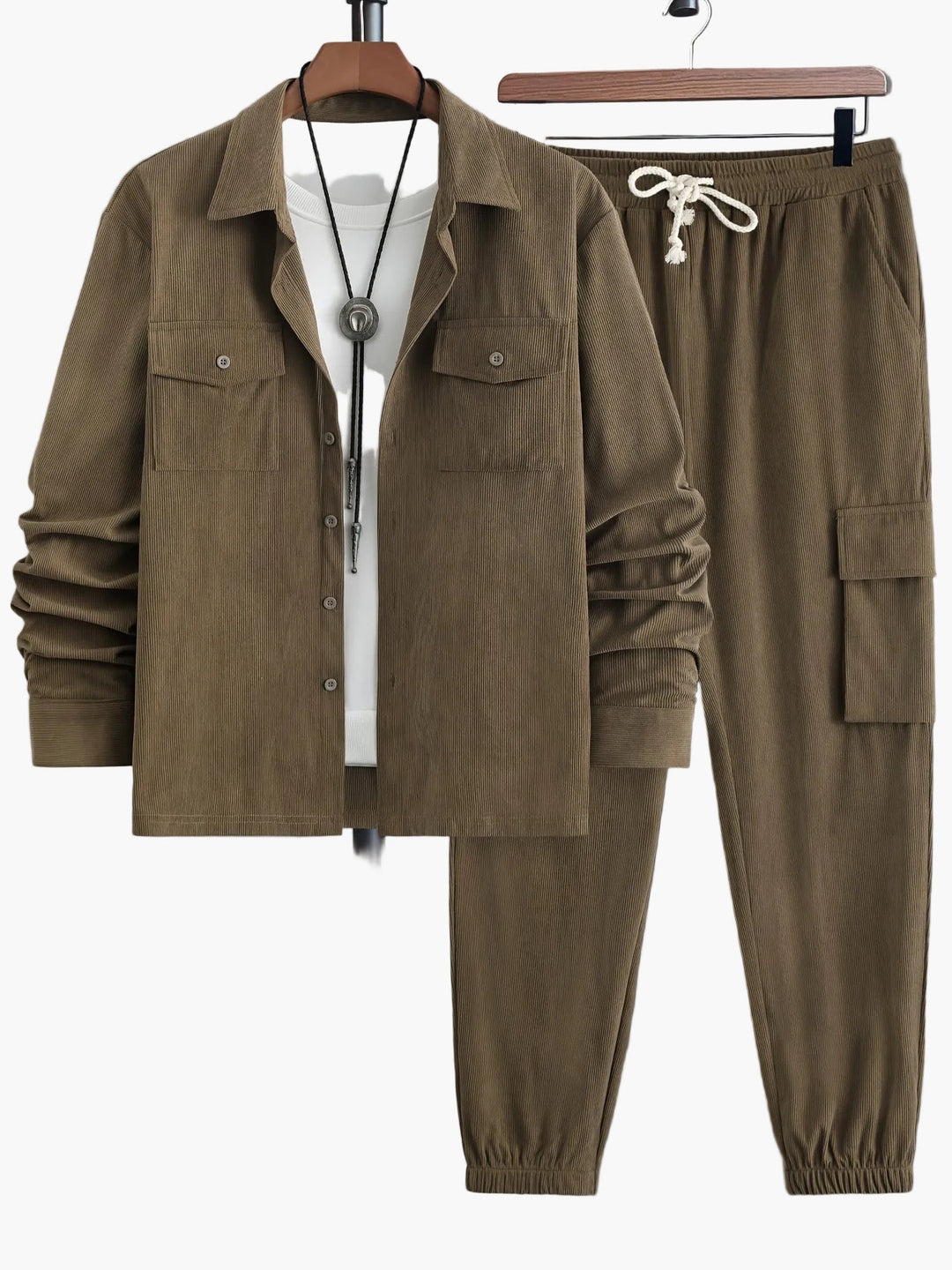 Heren Set | Cargo | Met Knoopjes | Herfst