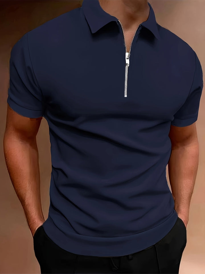 Heren Polo | Slimfit | Ritssluiting | Zomer