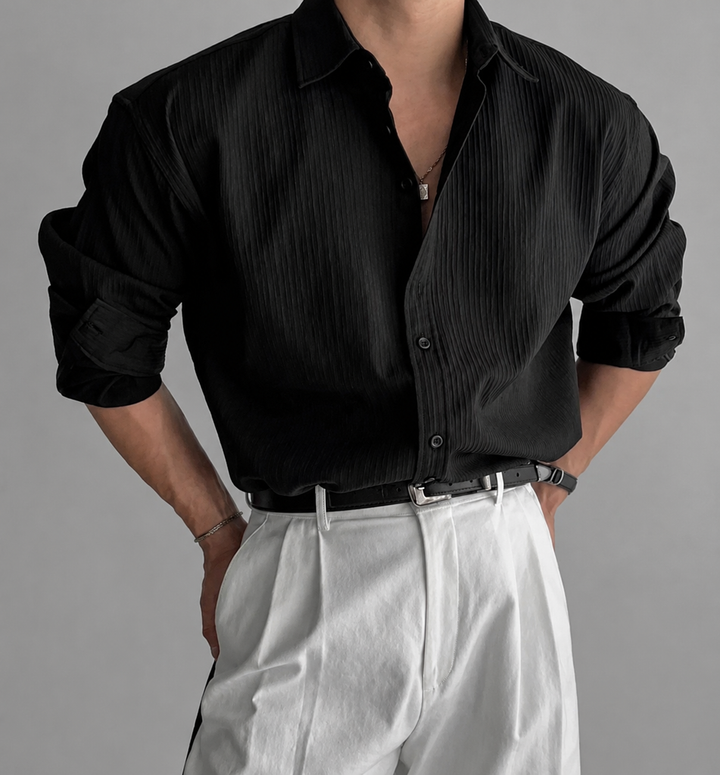 Heren Shirt | Oversized | Lange Mouw | Zomer
