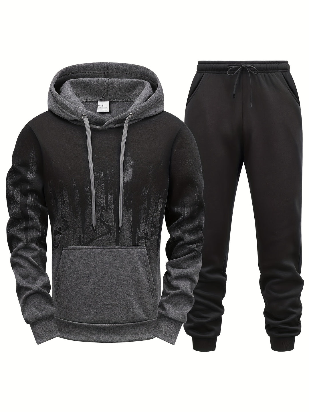 Heren Sweatsuit Set | Gedrukt Patroon | Ademend Polyester | Voor alle seizoenen