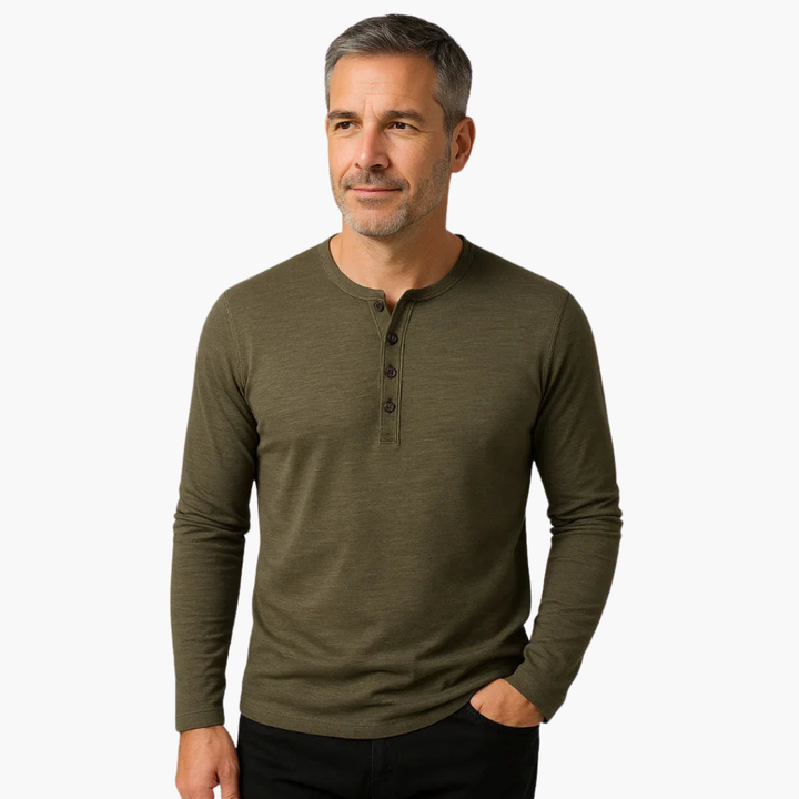 Heren T-shirt | Straight | Lange Mouw | Zomer