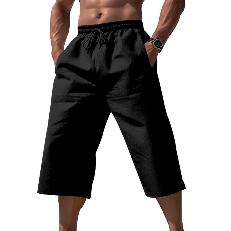 Heren Korte Broek | Straight | Elastische Taille Trekkoord | Zomer