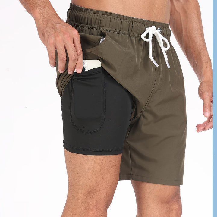 Heren Strandshort | Sneldrogend & Lichtgewicht | Ademend Comfort voor Zomer & Sport