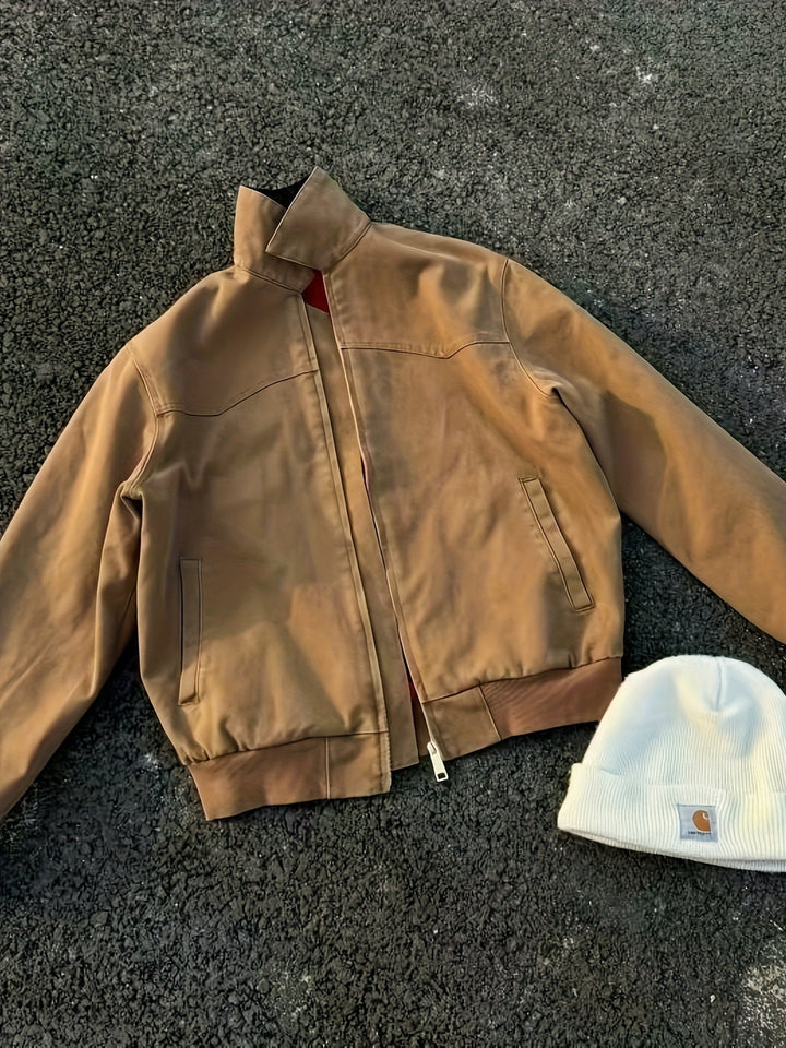 Heren Jas | Vintage Straight | Met Rits | Lente